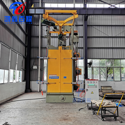 三抛头吊钩式抛丸机百耀3710双吊钩抛丸机